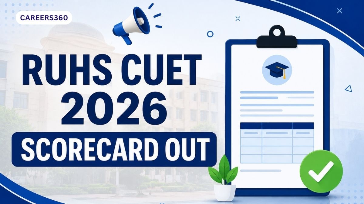 RUHS CUET 2026 Scorecard Out at ruhsraj.org: Direct PDF Link